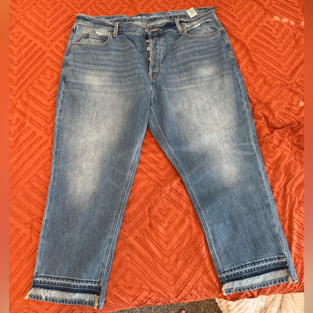 Old Navy Blue Ankle Cropped Jeans